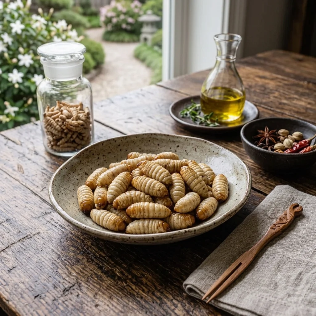 Silkworm Pupae
